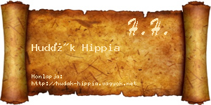 Hudák Hippia névjegykártya